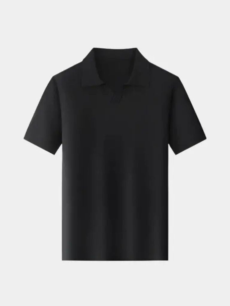 Casual Buttonless Knit Polo Shirt - North & Row