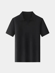 Casual Buttonless Knit Polo Shirt - North & Row