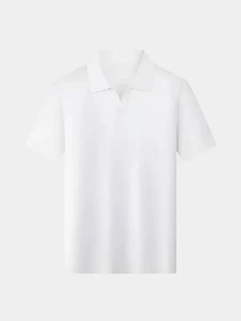 Casual Buttonless Knit Polo Shirt - North & Row