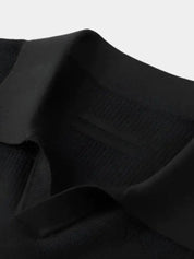 Casual Buttonless Knit Polo Shirt - North & Row