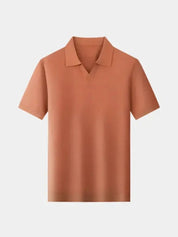 Casual Buttonless Knit Polo Shirt - North & Row