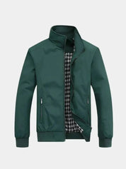Casual Solid Bomber Jacket - North & Row