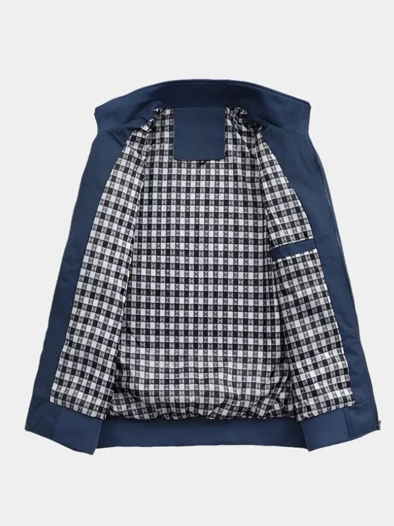 Casual Solid Bomber Jacket - North & Row