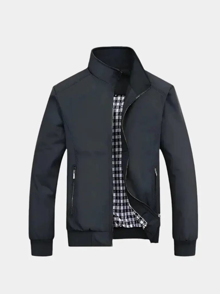 Casual Solid Bomber Jacket - North & Row