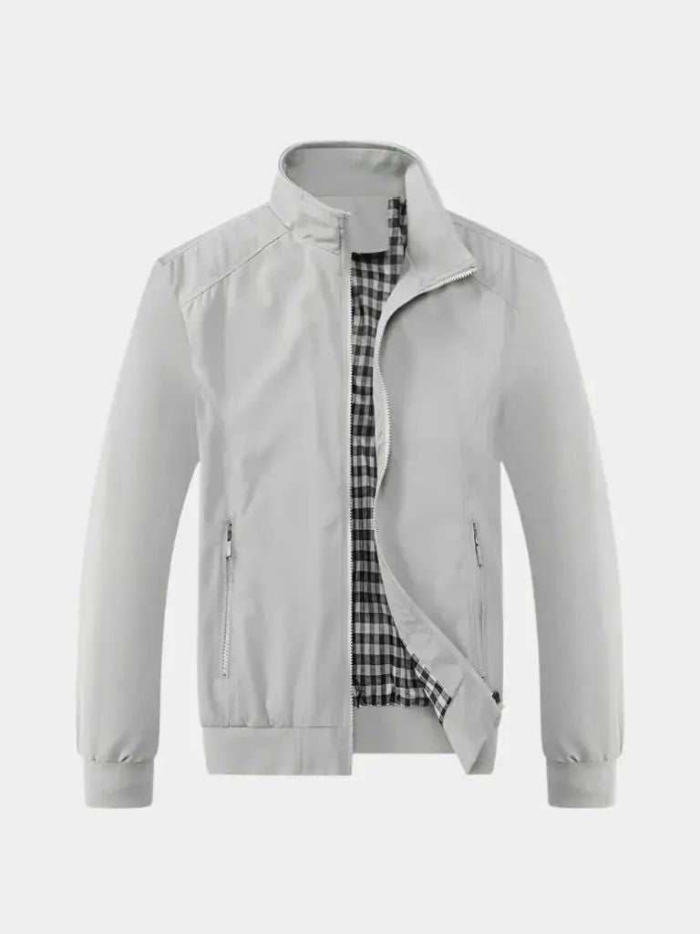 Casual Solid Bomber Jacket - North & Row