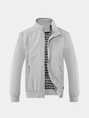 Casual Solid Bomber Jacket - North & Row