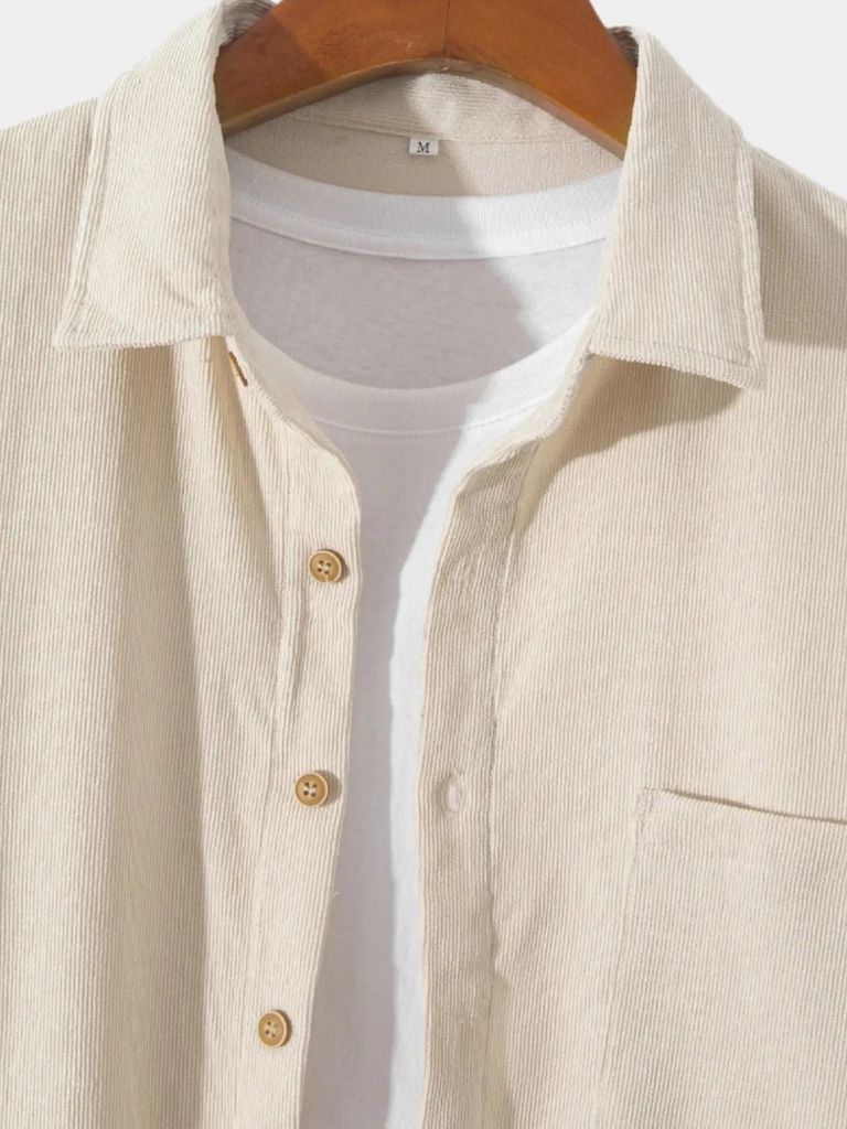 Casual Solid Corduroy Shirt - North & Row
