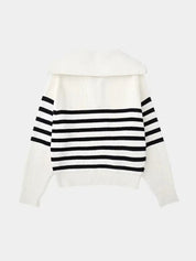 Casual Striped Zip Up Sweater - North & Row