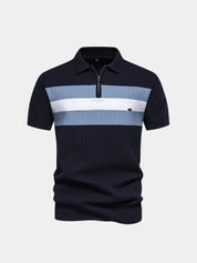 Classic Fit Quarter Zip Business Casual Short Sleeves Polo - North & Row