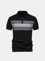 Classic Fit Quarter Zip Business Casual Short Sleeves Polo - North & Row