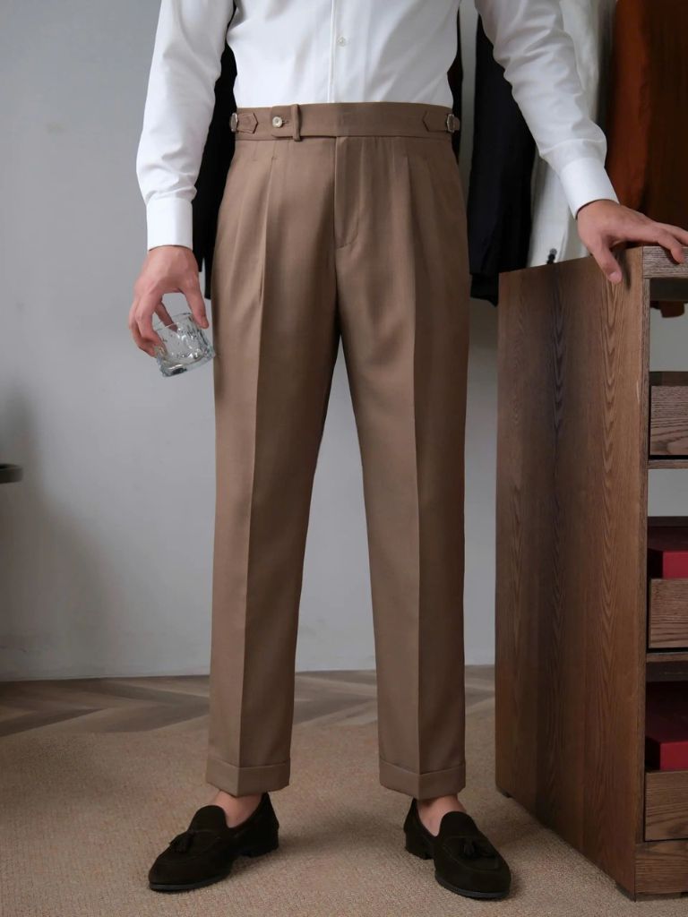 Classic Genova Sidetab Trousers - North & Row