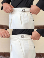 Classic Italy Sidetab Elastic Trousers - North & Row