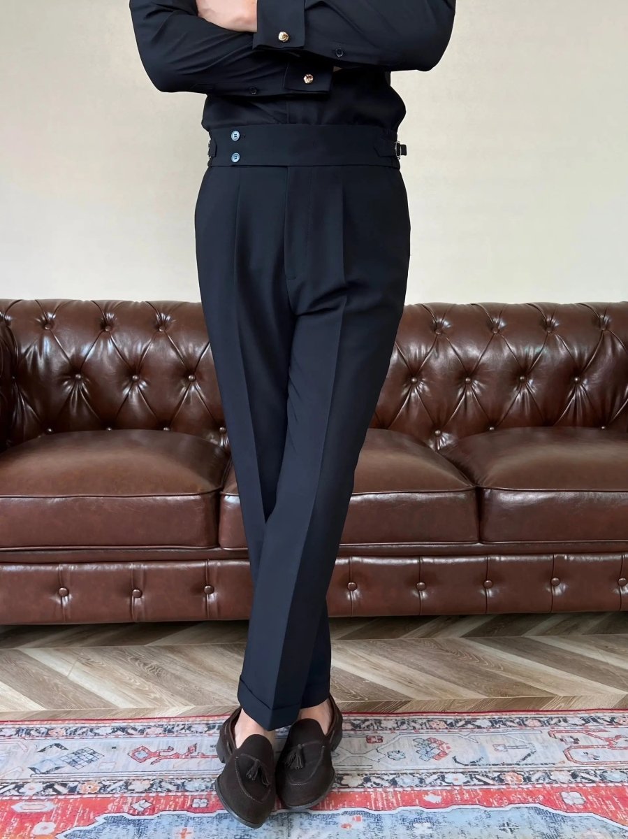 Classic Italy Sidetab Elastic Trousers - North & Row