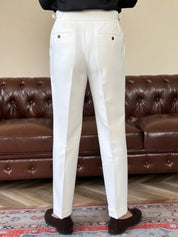 Classic Italy Sidetab Elastic Trousers - North & Row