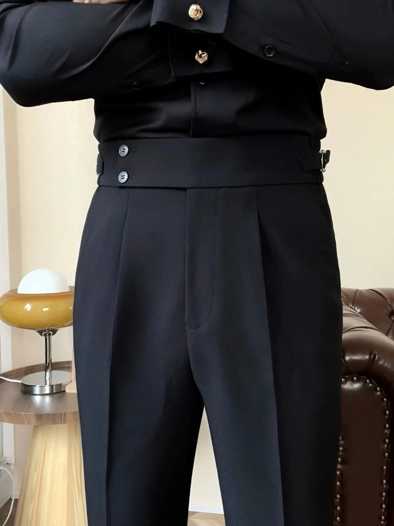 Classic Italy Sidetab Elastic Trousers - North & Row