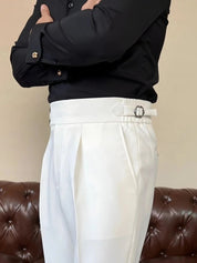 Classic Italy Sidetab Elastic Trousers - North & Row