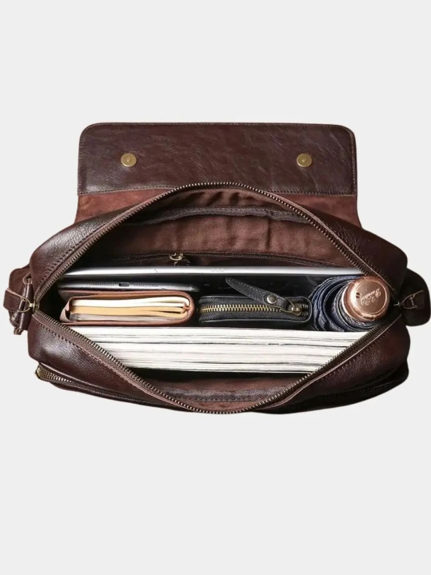 Classic Messenger Leather Bag - North & Row