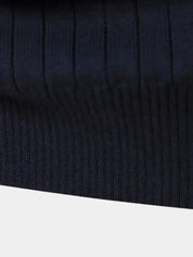 Cotton Knit Vertical Stripes Quarter-Zip Sweater - North & Row