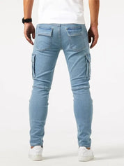 Denim Jeans Cargo Trousers - North & Row