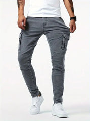 Denim Jeans Cargo Trousers - North & Row