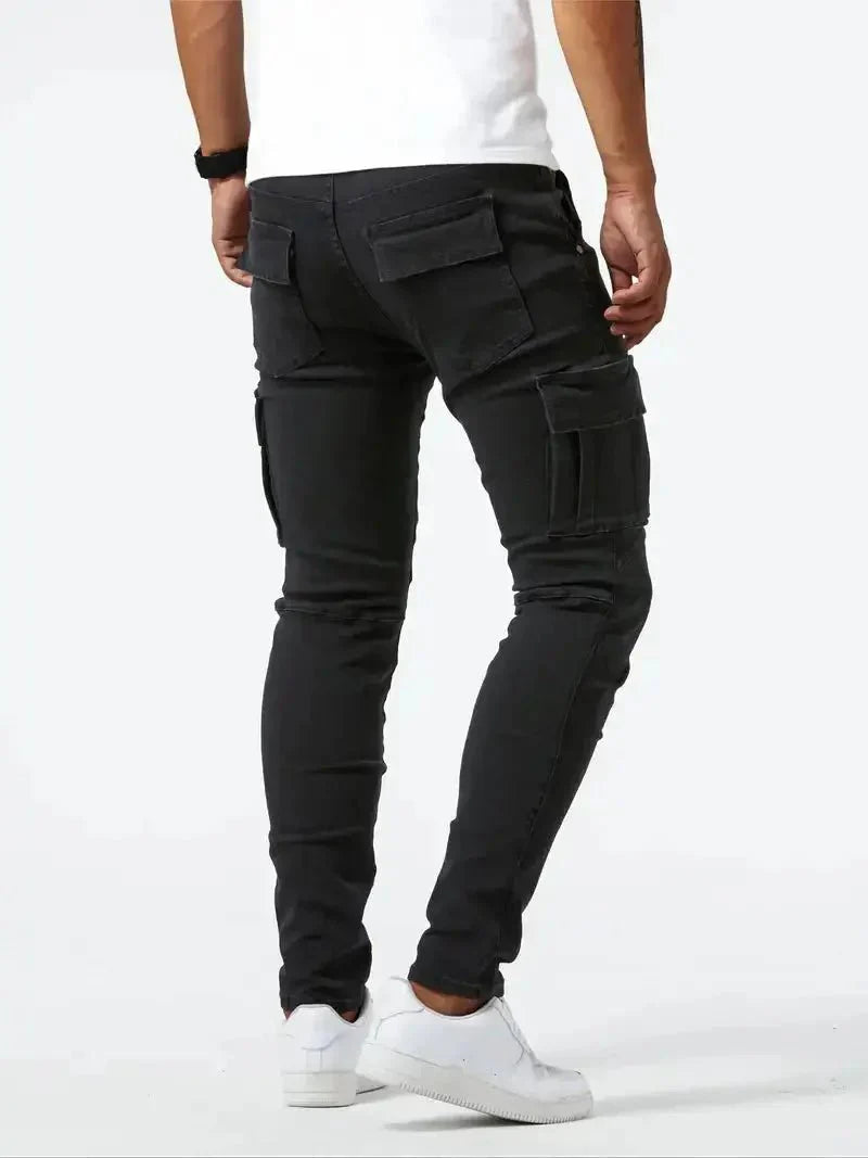 Denim Jeans Cargo Trousers - North & Row
