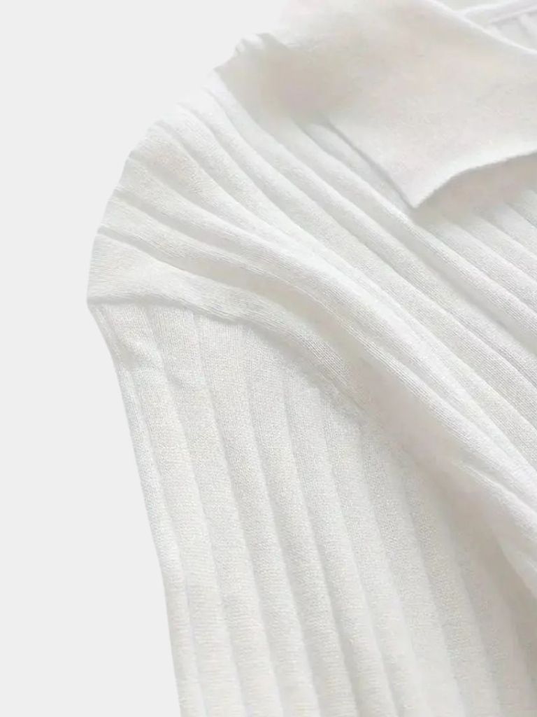 Elegant Open Collar Long Sleeve Polo - North & Row