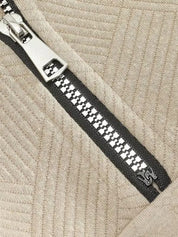 Essential Henley High Collar Quarter Zip Pullover - North & Row