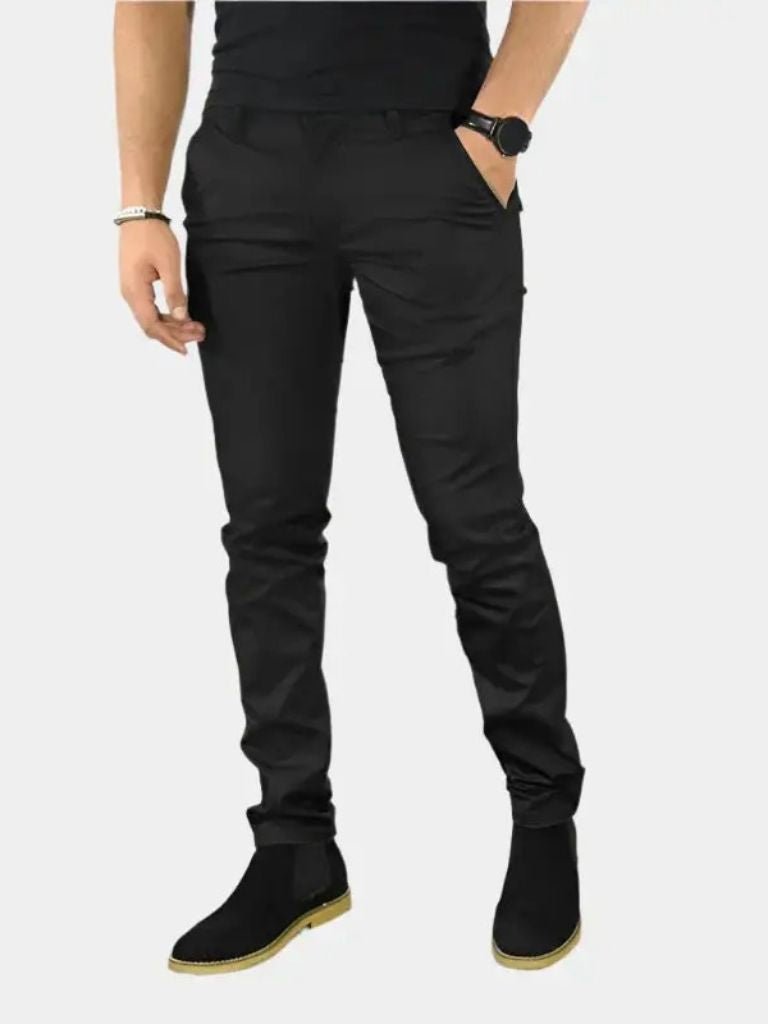 Essential Slim Fit Straight Trousers - North & Row