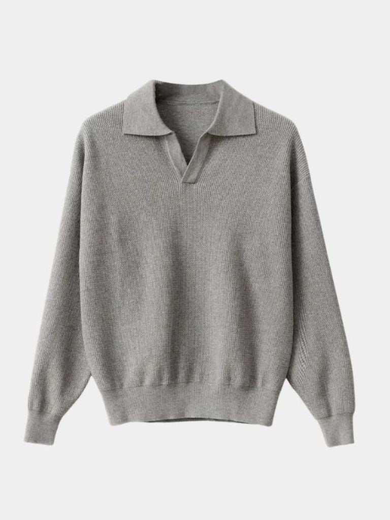 Essential V-Neck Polo Sweater - North & Row