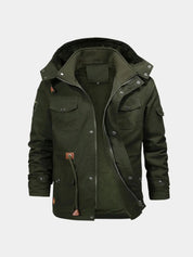 Fleece Hooded Bomber Jacket - North & Row