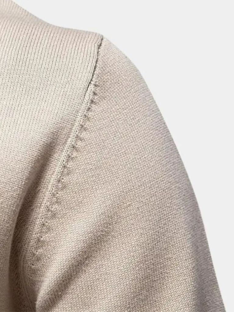 Half Zip Knitwear Solid Color Cardigan Sweater - North & Row