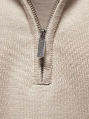 Half Zip Knitwear Solid Color Cardigan Sweater - North & Row