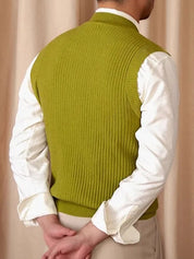 Knit Vest Waistcoat - North & Row