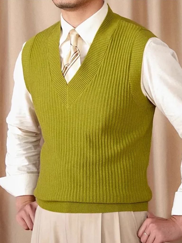 Knit Vest Waistcoat - North & Row