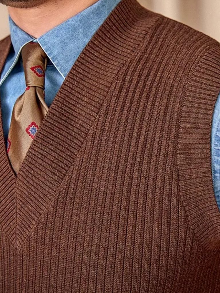 Knit Vest Waistcoat - North & Row