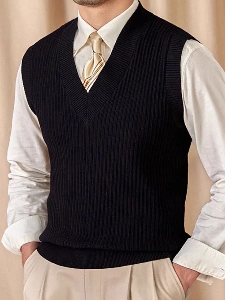 Knit Vest Waistcoat - North & Row