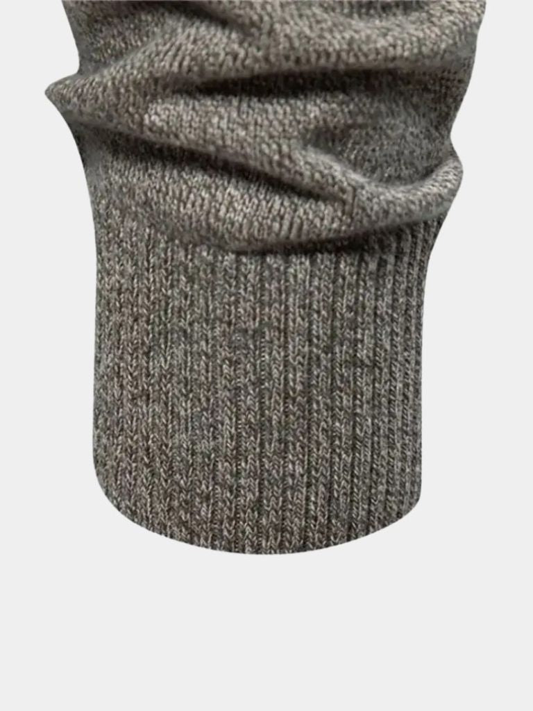 Knitted Stand Collar Cotton Cardigan - North & Row