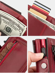 Leather Magnet Wallet Anti-Scam - North & Row