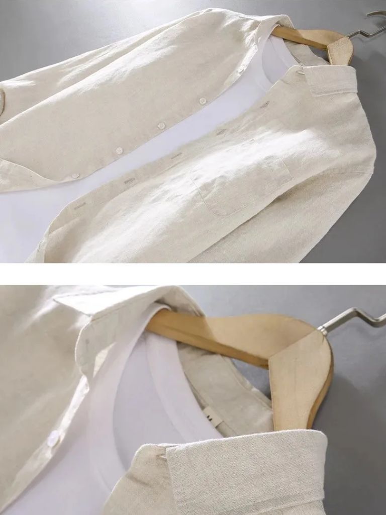 Long Sleeve Essential Linen Shirt - North & Row