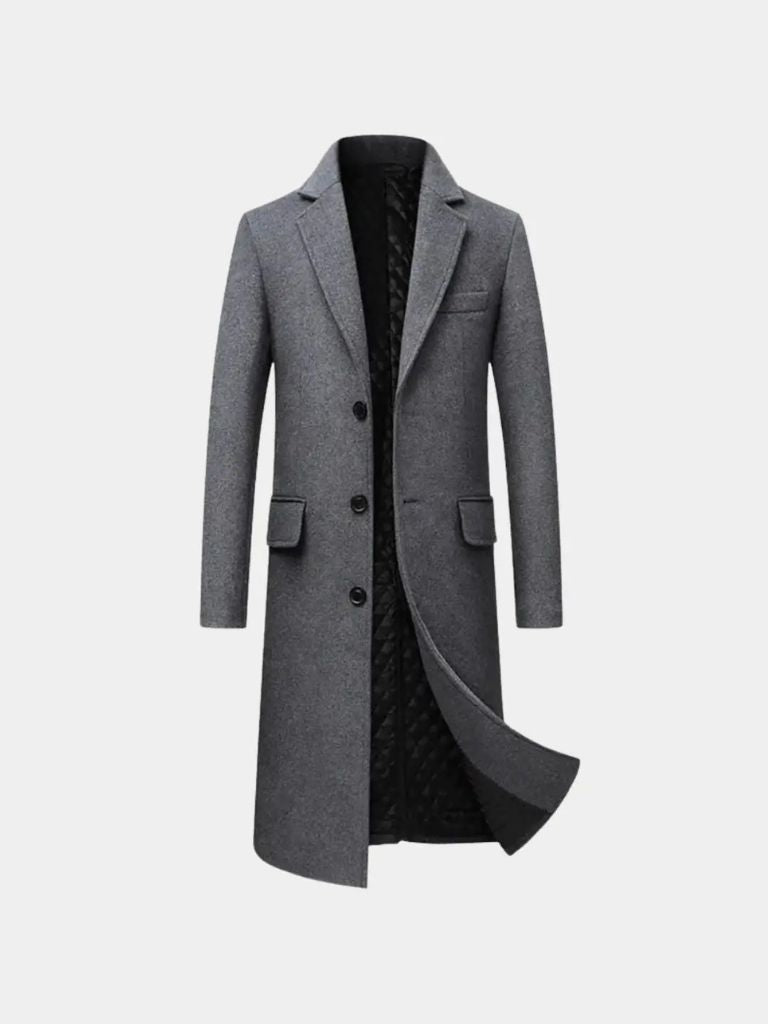 Mens Wool Blend Trench Coat - North & Row