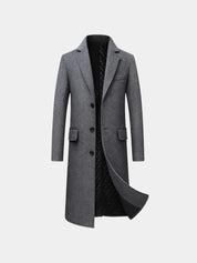 Mens Wool Blend Trench Coat - North & Row
