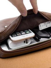 Milan Essential Leather Shoulder Bag - North & Row