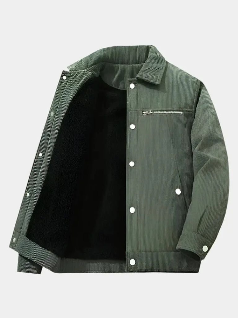 Minimalist Corduroy Sherpa Jacket - North & Row