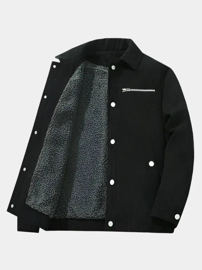 Minimalist Corduroy Sherpa Jacket - North & Row