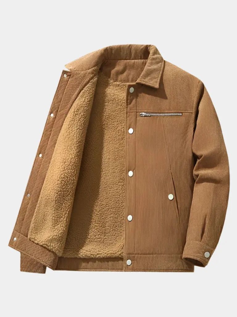 Minimalist Corduroy Sherpa Jacket - North & Row
