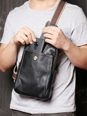 Minimalist Leather Shoulder Bag - North & Row