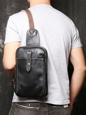 Minimalist Leather Shoulder Bag - North & Row