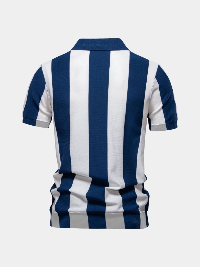 Navy Stripe Polo - North & Row