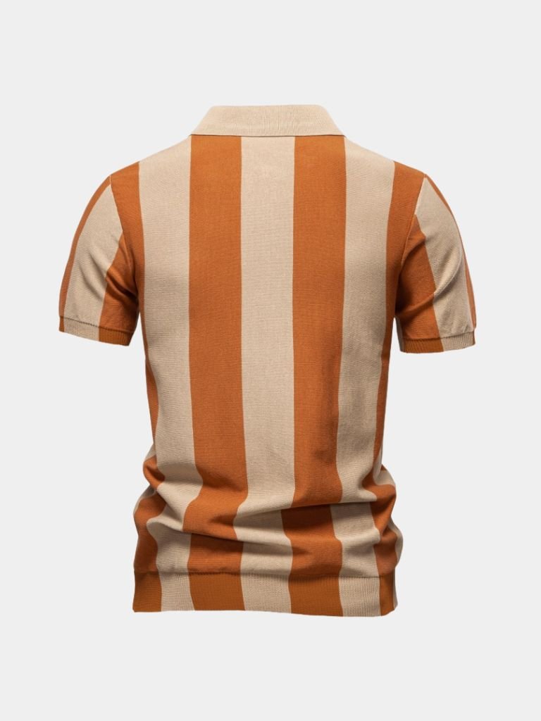 Navy Stripe Polo - North & Row