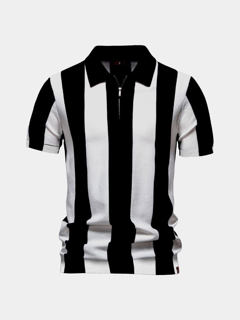 Navy Stripe Polo - North & Row